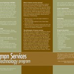 Human Services Program - trifold brochure back